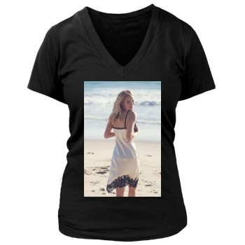 Rosie Huntington-Whiteley Women's Deep V-Neck TShirt