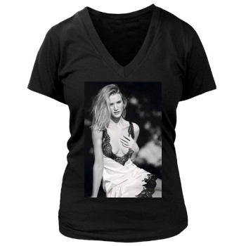 Rosie Huntington-Whiteley Women's Deep V-Neck TShirt