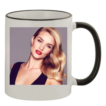 Rosie Huntington-Whiteley 11oz Colored Rim & Handle Mug