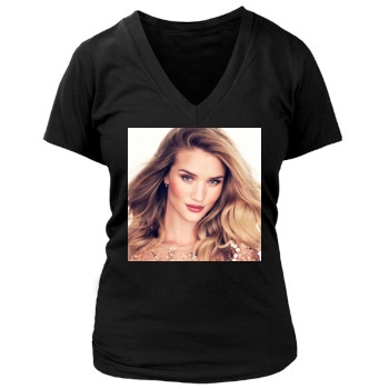 Rosie Huntington-Whiteley Women's Deep V-Neck TShirt