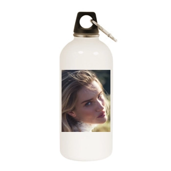 Rosie Huntington-Whiteley White Water Bottle With Carabiner