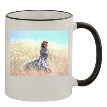 Rosie Huntington-Whiteley 11oz Colored Rim & Handle Mug