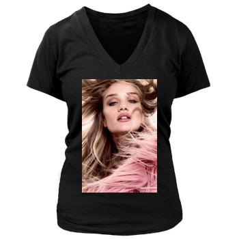 Rosie Huntington-Whiteley Women's Deep V-Neck TShirt