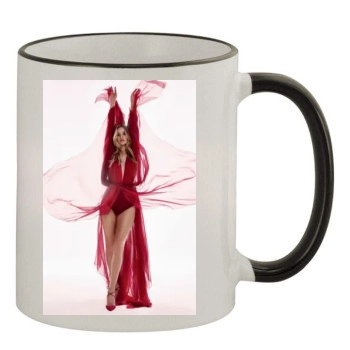 Rosie Huntington-Whiteley 11oz Colored Rim & Handle Mug