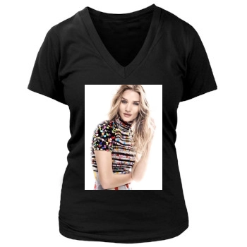 Rosie Huntington-Whiteley Women's Deep V-Neck TShirt