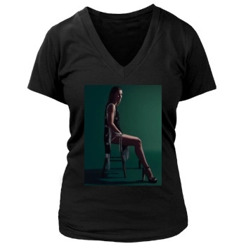 Rosie Huntington-Whiteley Women's Deep V-Neck TShirt