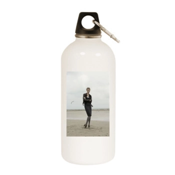 Rosie Huntington-Whiteley White Water Bottle With Carabiner