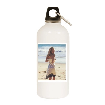 Rosie Huntington-Whiteley White Water Bottle With Carabiner