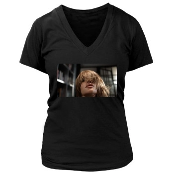 Rosie Huntington-Whiteley Women's Deep V-Neck TShirt