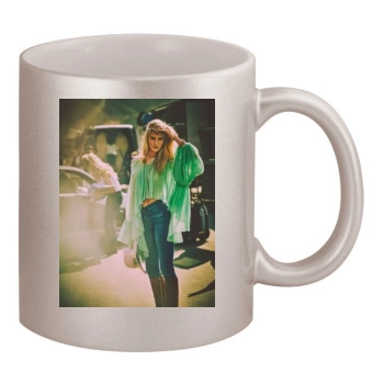 Rosie Huntington-Whiteley 11oz Metallic Silver Mug