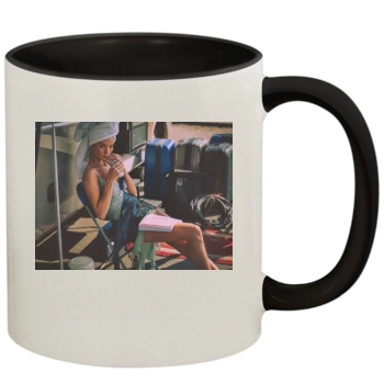 Rosie Huntington-Whiteley 11oz Colored Inner & Handle Mug