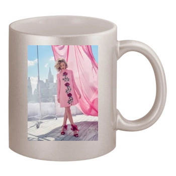 Rosie Huntington-Whiteley 11oz Metallic Silver Mug