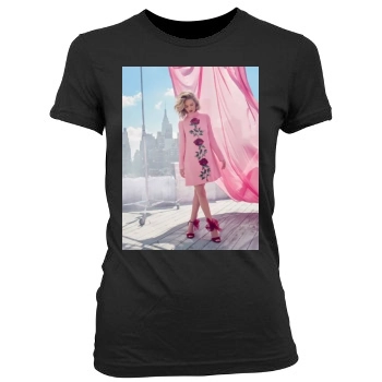 Rosie Huntington-Whiteley Women's Junior Cut Crewneck T-Shirt