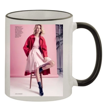 Rosie Huntington-Whiteley 11oz Colored Rim & Handle Mug