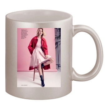 Rosie Huntington-Whiteley 11oz Metallic Silver Mug