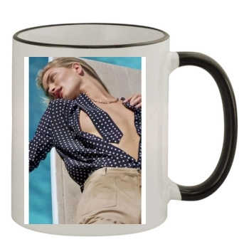 Rosie Huntington-Whiteley 11oz Colored Rim & Handle Mug