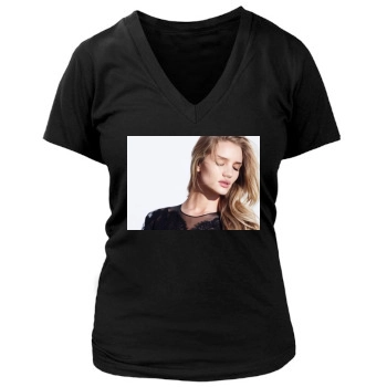 Rosie Huntington-Whiteley Women's Deep V-Neck TShirt