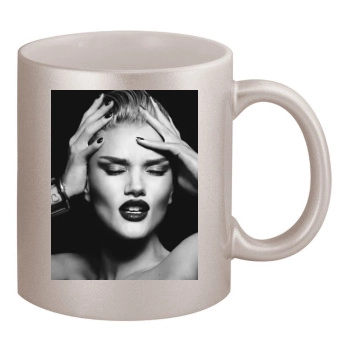 Rosie Huntington-Whiteley 11oz Metallic Silver Mug