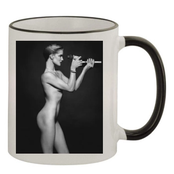 Rosie Huntington-Whiteley 11oz Colored Rim & Handle Mug