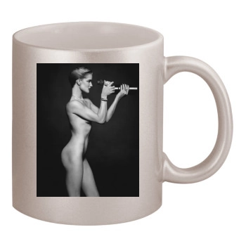 Rosie Huntington-Whiteley 11oz Metallic Silver Mug