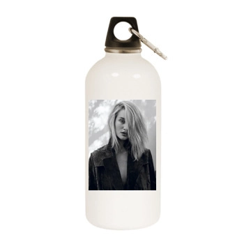 Rosie Huntington-Whiteley White Water Bottle With Carabiner