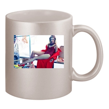 Rosie Huntington-Whiteley 11oz Metallic Silver Mug