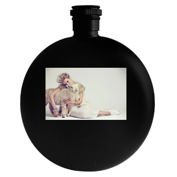 Rosie Huntington-Whiteley Round Flask