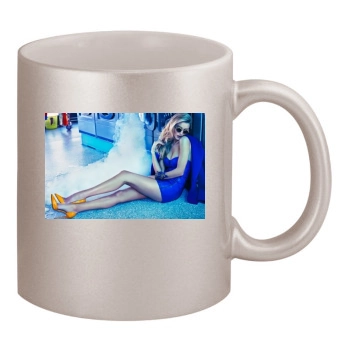 Rosie Huntington-Whiteley 11oz Metallic Silver Mug