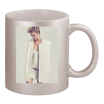 Rosie Huntington-Whiteley 11oz Metallic Silver Mug