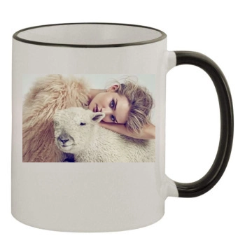 Rosie Huntington-Whiteley 11oz Colored Rim & Handle Mug