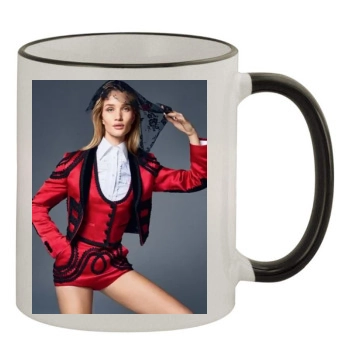 Rosie Huntington-Whiteley 11oz Colored Rim & Handle Mug