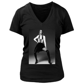 Rosie Huntington-Whiteley Women's Deep V-Neck TShirt