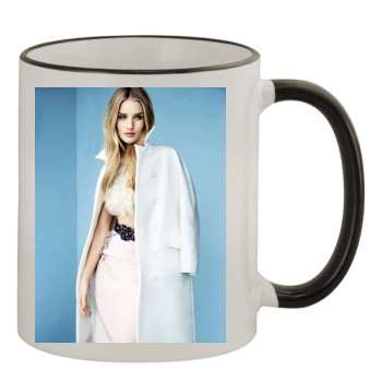 Rosie Huntington-Whiteley 11oz Colored Rim & Handle Mug