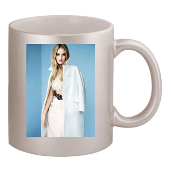 Rosie Huntington-Whiteley 11oz Metallic Silver Mug