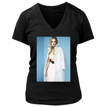 Rosie Huntington-Whiteley Women's Deep V-Neck TShirt