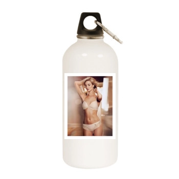 Rosie Huntington-Whiteley White Water Bottle With Carabiner