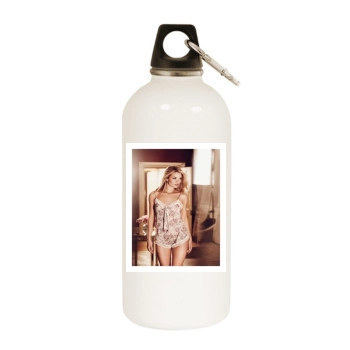 Rosie Huntington-Whiteley White Water Bottle With Carabiner