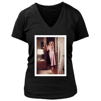 Rosie Huntington-Whiteley Women's Deep V-Neck TShirt