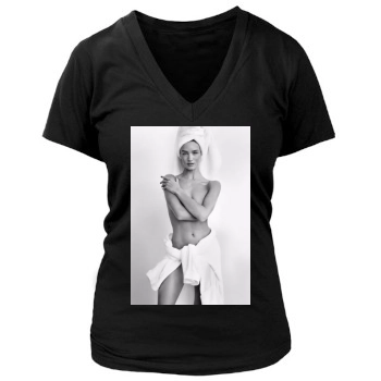 Rosie Huntington-Whiteley Women's Deep V-Neck TShirt