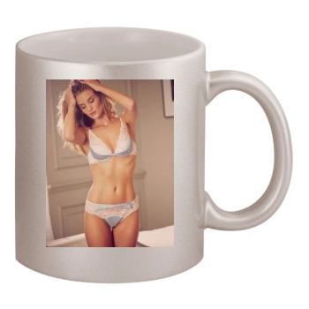 Rosie Huntington-Whiteley 11oz Metallic Silver Mug