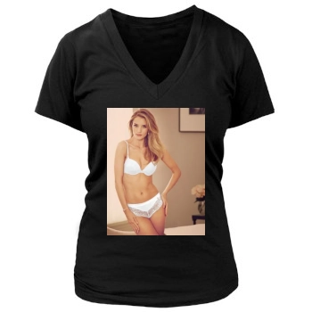 Rosie Huntington-Whiteley Women's Deep V-Neck TShirt