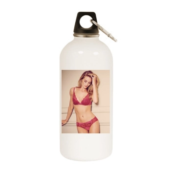 Rosie Huntington-Whiteley White Water Bottle With Carabiner