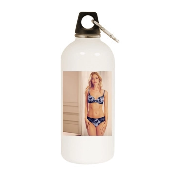 Rosie Huntington-Whiteley White Water Bottle With Carabiner