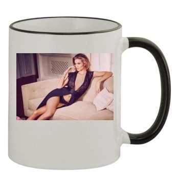 Rosie Huntington-Whiteley 11oz Colored Rim & Handle Mug