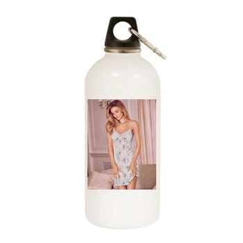 Rosie Huntington-Whiteley White Water Bottle With Carabiner