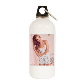 Rosie Huntington-Whiteley White Water Bottle With Carabiner