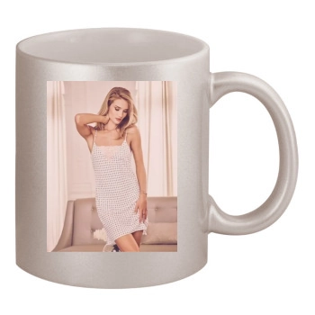 Rosie Huntington-Whiteley 11oz Metallic Silver Mug