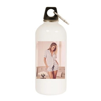 Rosie Huntington-Whiteley White Water Bottle With Carabiner