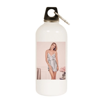 Rosie Huntington-Whiteley White Water Bottle With Carabiner