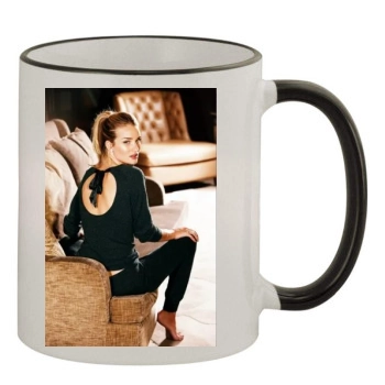 Rosie Huntington-Whiteley 11oz Colored Rim & Handle Mug